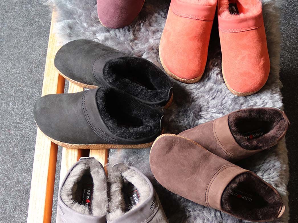 Haflinger Lammfellclogs Snowbird Hausschuh outdoor geeignet