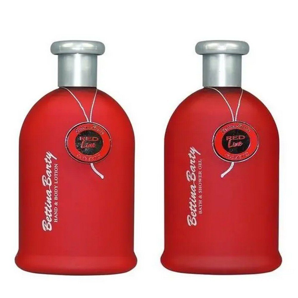Bettina Barty Körperlotion Red Line Body Lotion 500ml + Bath Shower Gel 500ml, 2-tlg.