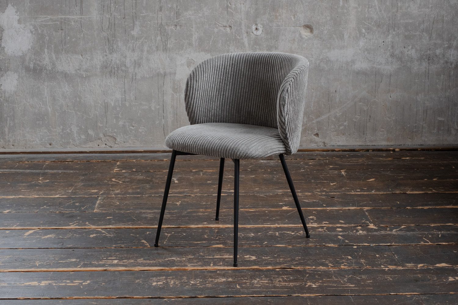 KAWOLA Esszimmerstuhl LENA Bequemer Polsterstuhl - Moderner Designstuhl (1 St), Cordbezug. Stahlbeine. Bequemer Sitz. Modernes Design.