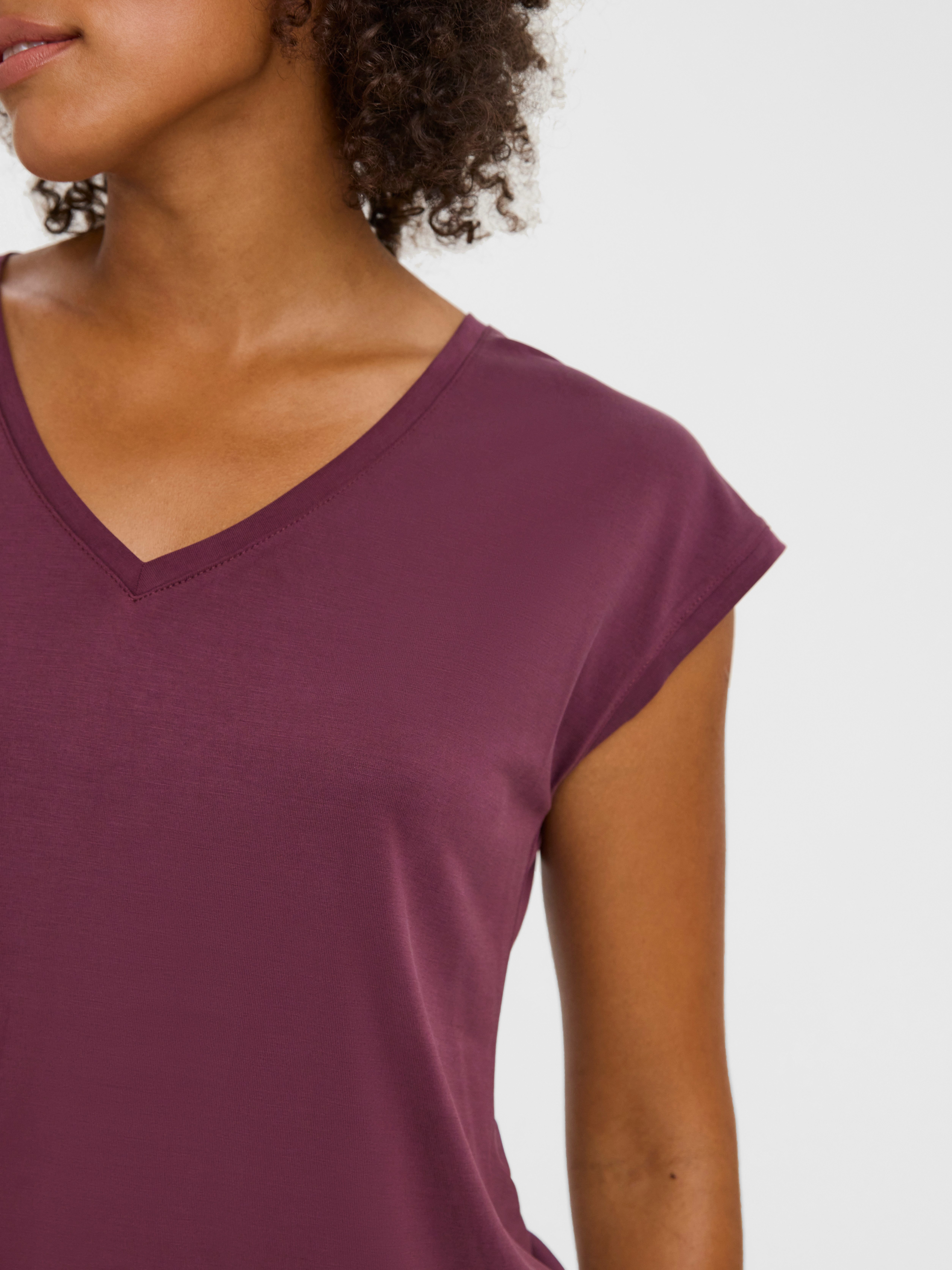 Vero Moda V-Shirt VMFILLI SS V-NECK günstig online kaufen