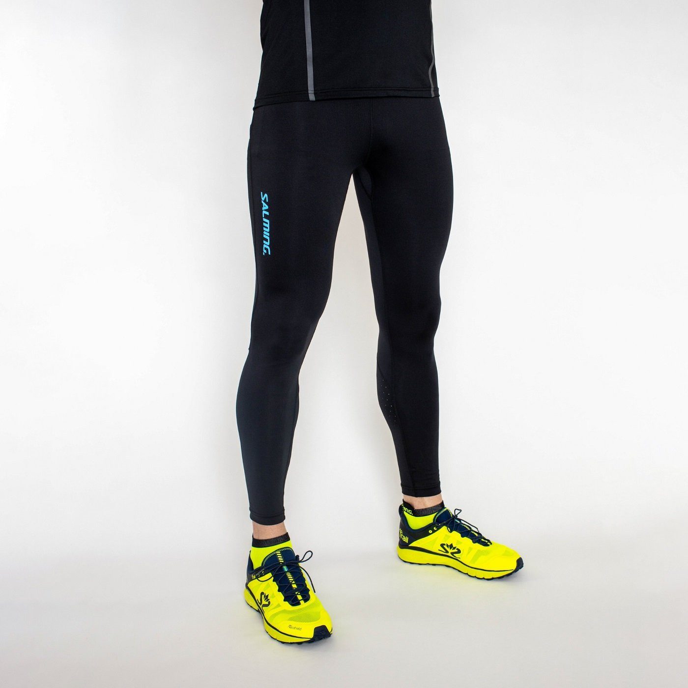 SALMING Laufhose Björkliden Tights (enganliegend) asphaltgrau Herren