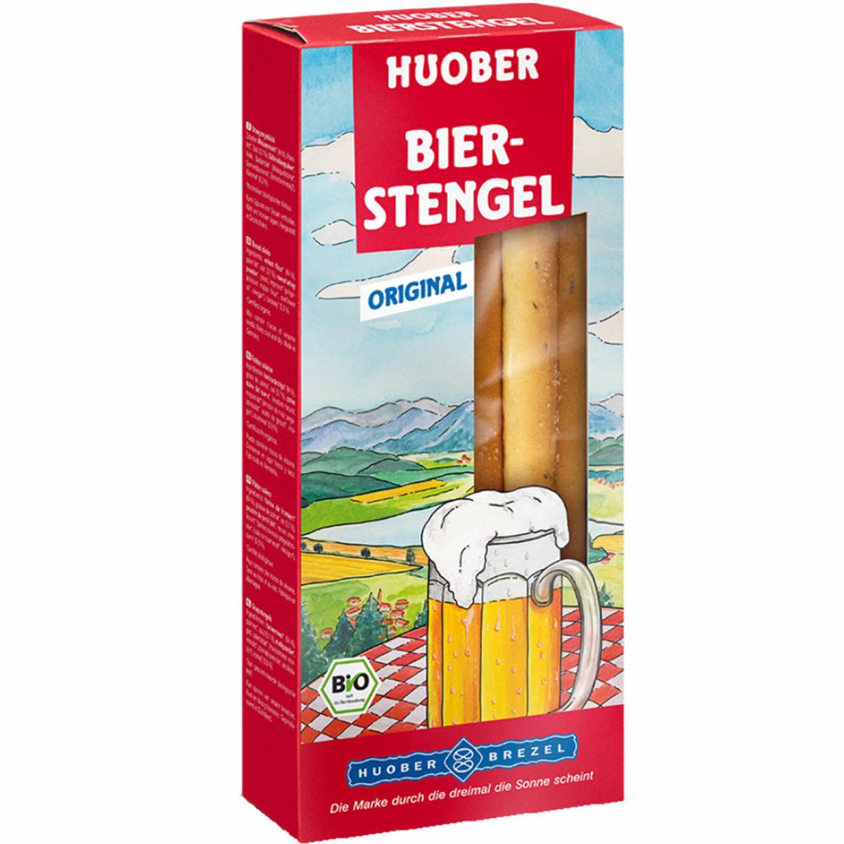 Huober Knabberei, Huober Bio Bierstengel Stangengebäck mit Kümmel und Salz 100g