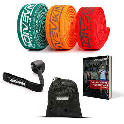 ActiveVikings Trainingsband ActiveVikings Premium Pull UP FITNESSBÄNDER FÜR Deine Fitness, Fitnessband, Klimmzugband, Trainingsband, Sportband