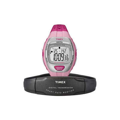 Timex® Ironman Quarzuhr T5K628, (Set, 2-tlg., Uhr mit Brustgurt), 27-Runden-Überblick, Batterie selbst wechselbar