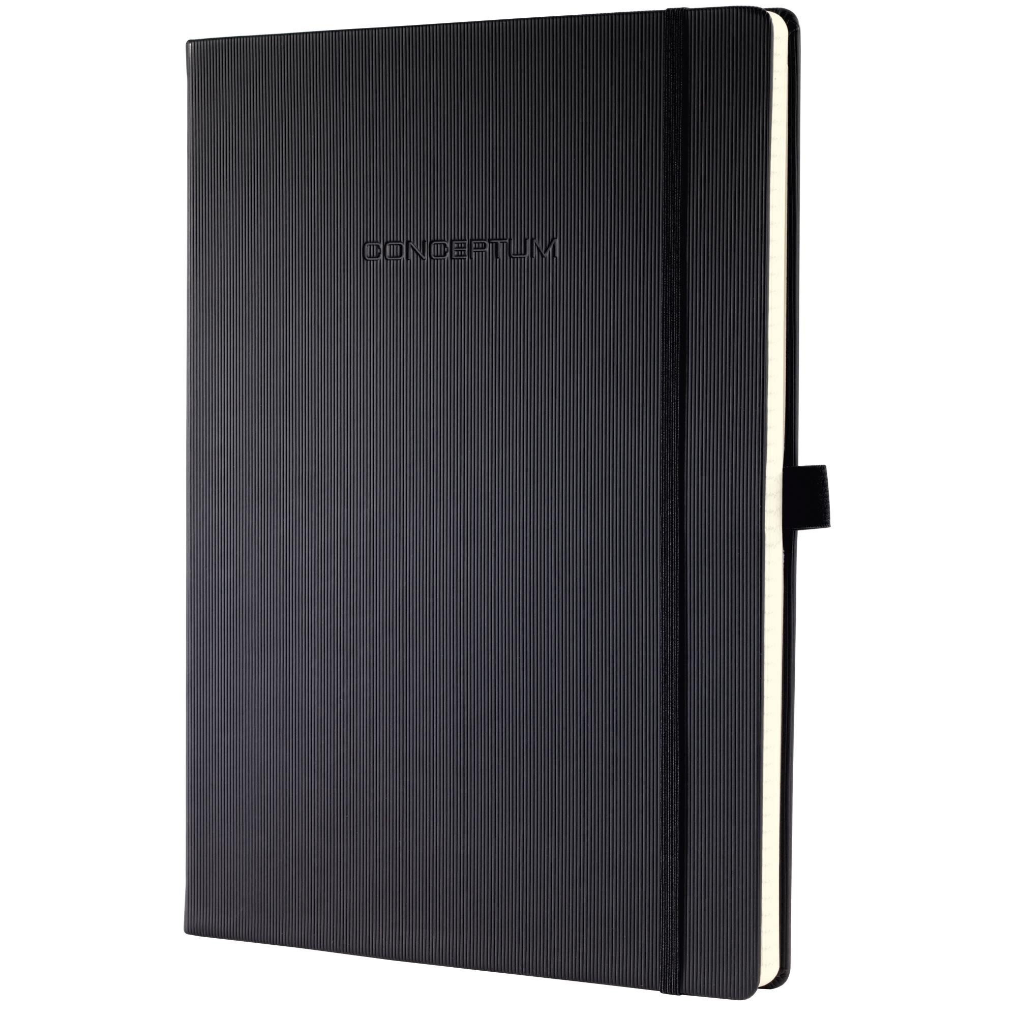 Notizbuch SIGEL CO112 Notizbuch Conceptum - Uni - liniertt - ca. A4 - schwarz -