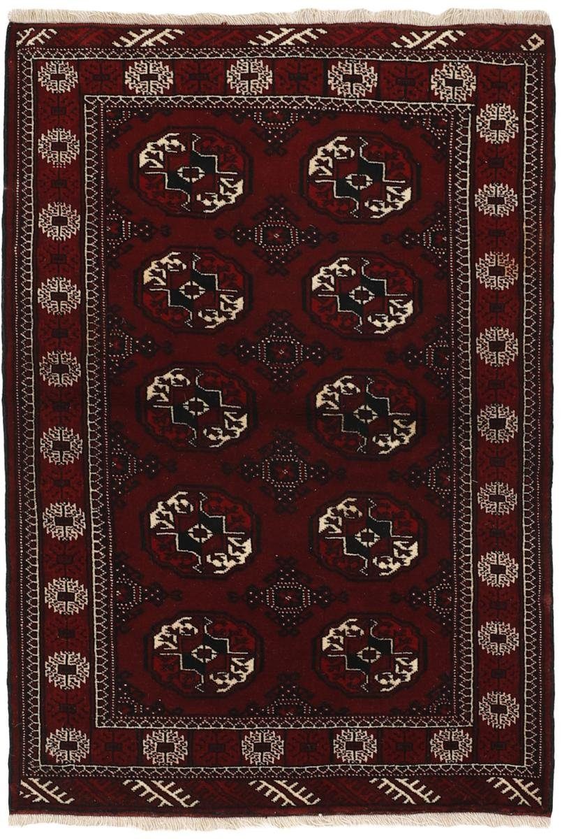 Orientteppich Turkaman 103x146 Handgeknüpfter Orientteppich / Perserteppich, Nain Trading, rechteckig, Höhe: 6 mm