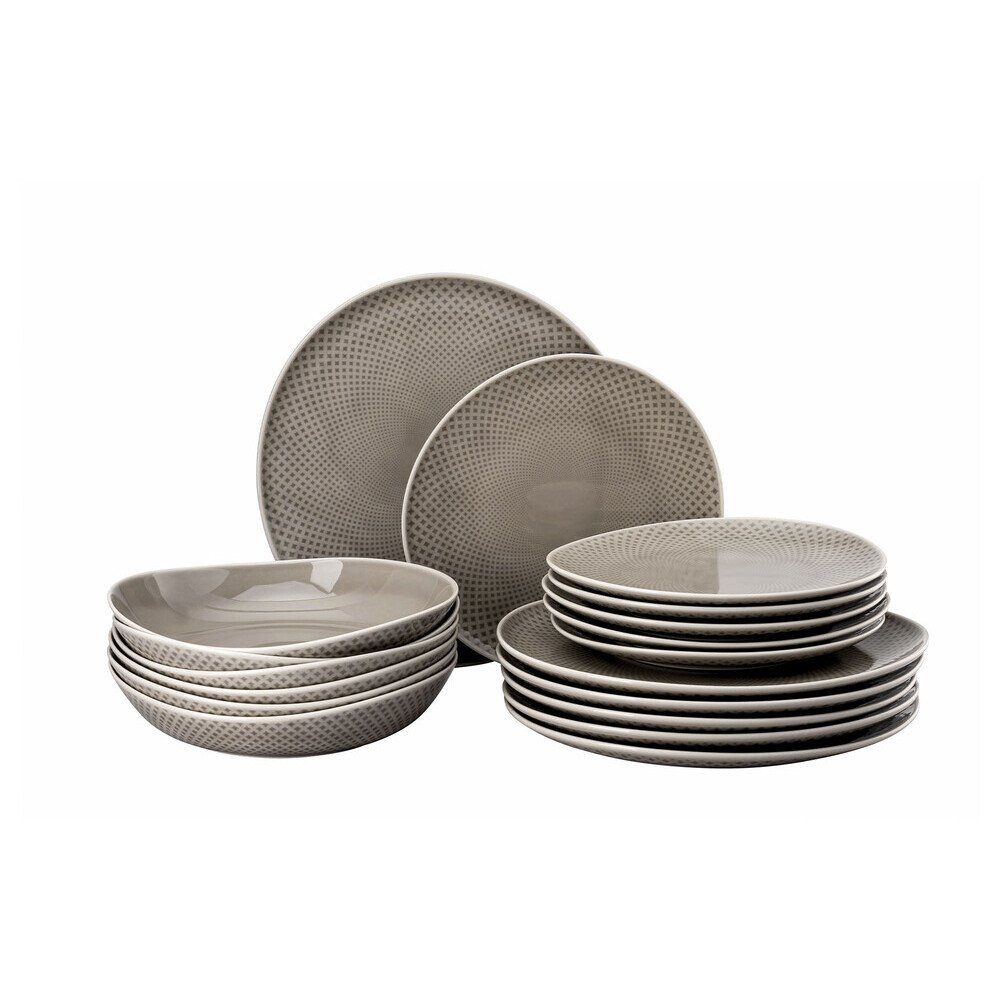 Teller-Set Teller-Set 18-tlg. Junto Pearl Grey