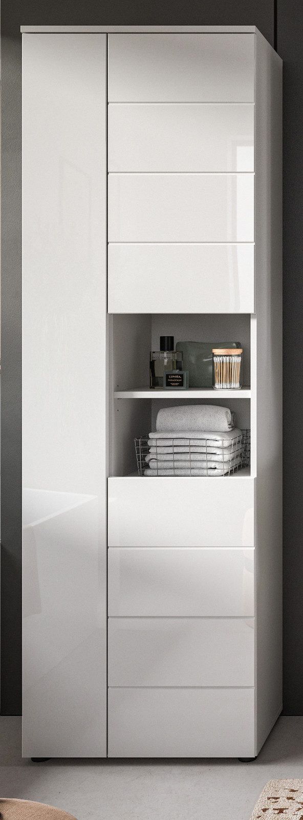 Inn.Furn Hochschrank Larik (Badschrank in weiß günstig online kaufen