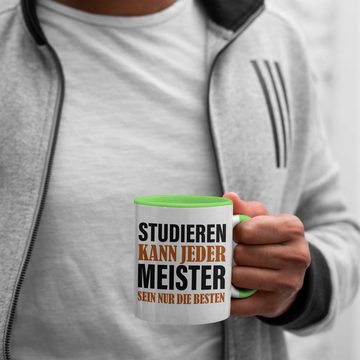 Trendation Tasse Trendation - Meisterprüfung Bestanden Geschenke Meister Prüfung Tassen Männer Metallbauer Dachdecker Maler Elektrotechnik Elektronik Schreiner