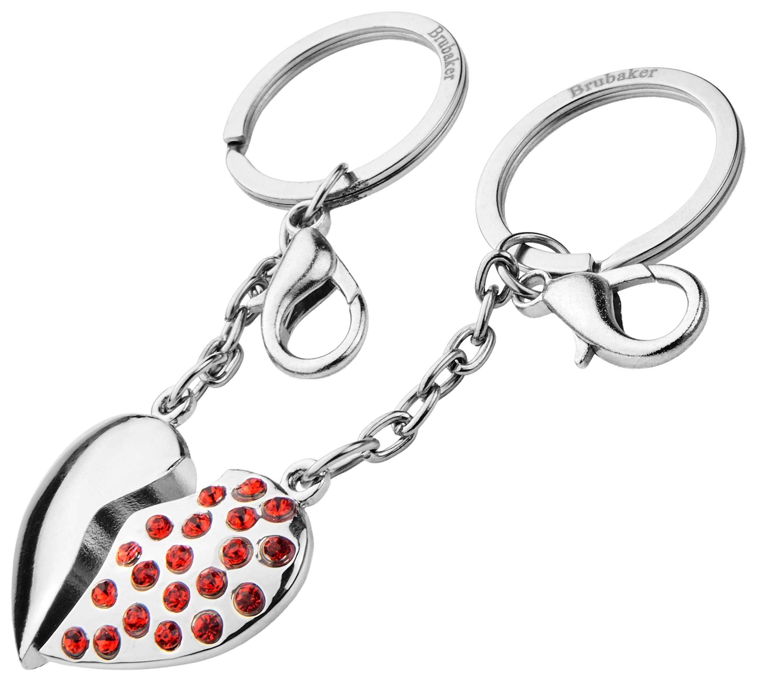 BRUBAKER Schlüsselanhänger Set Geteiltes Herz - Anhänger für Paare - Partne günstig online kaufen