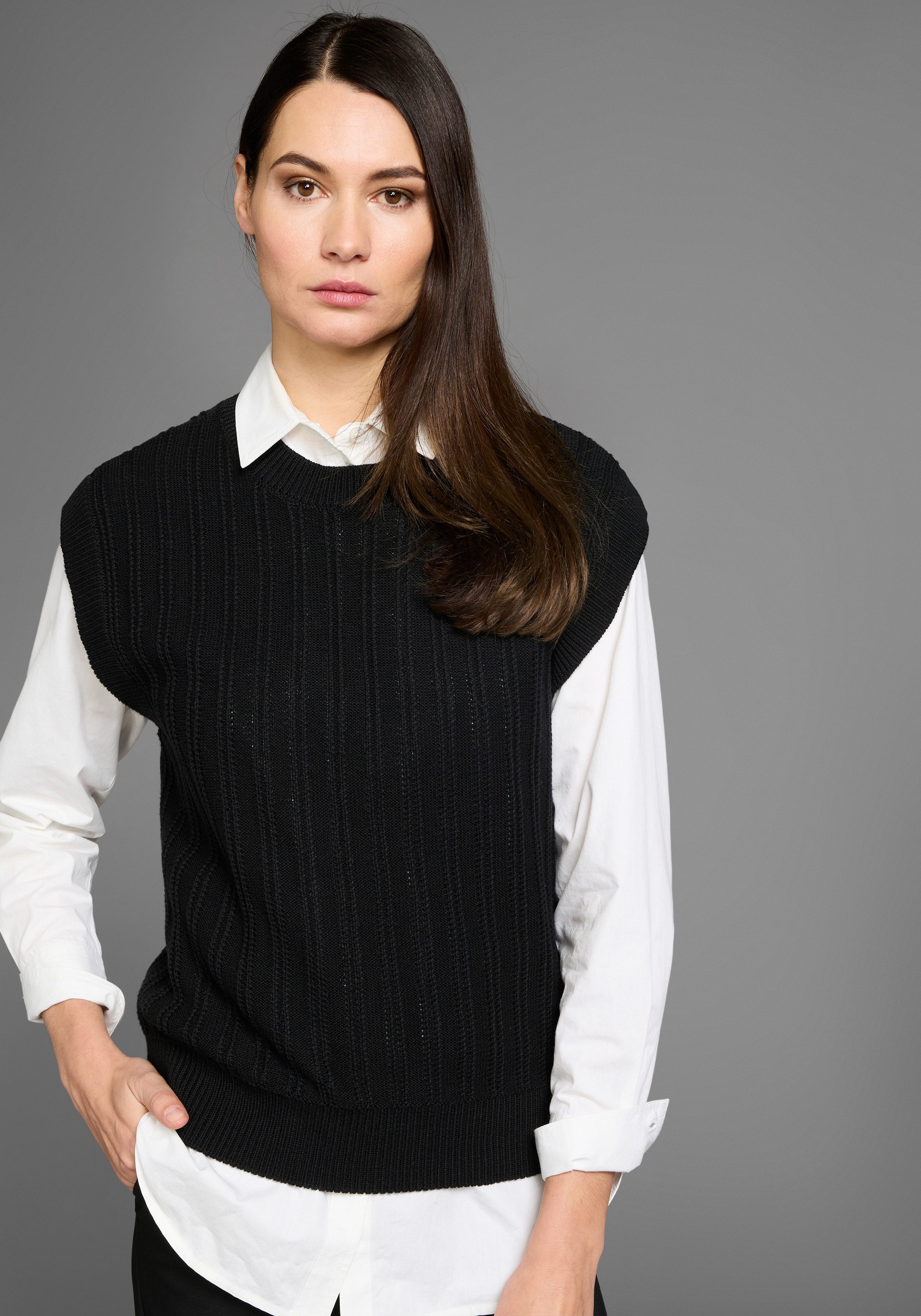 HECHTER PARIS Pullunder mit Strickmuster günstig online kaufen