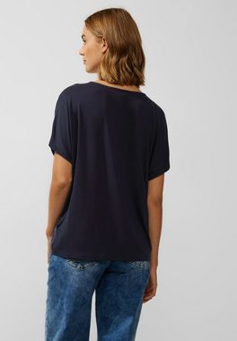 STREET ONE T-Shirt & Langarmshirt Cuproshirt im Materialmix