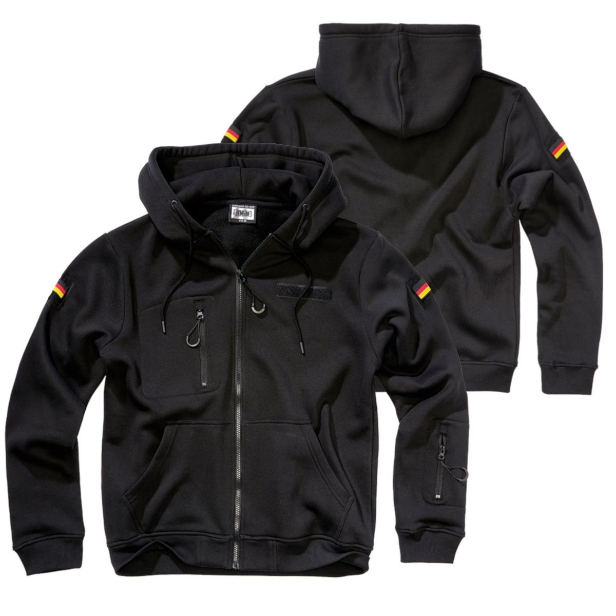 BWuM Outdoorjacke BWuM Tactical Kapuzenjacke mit Flaggen & Klett günstig online kaufen