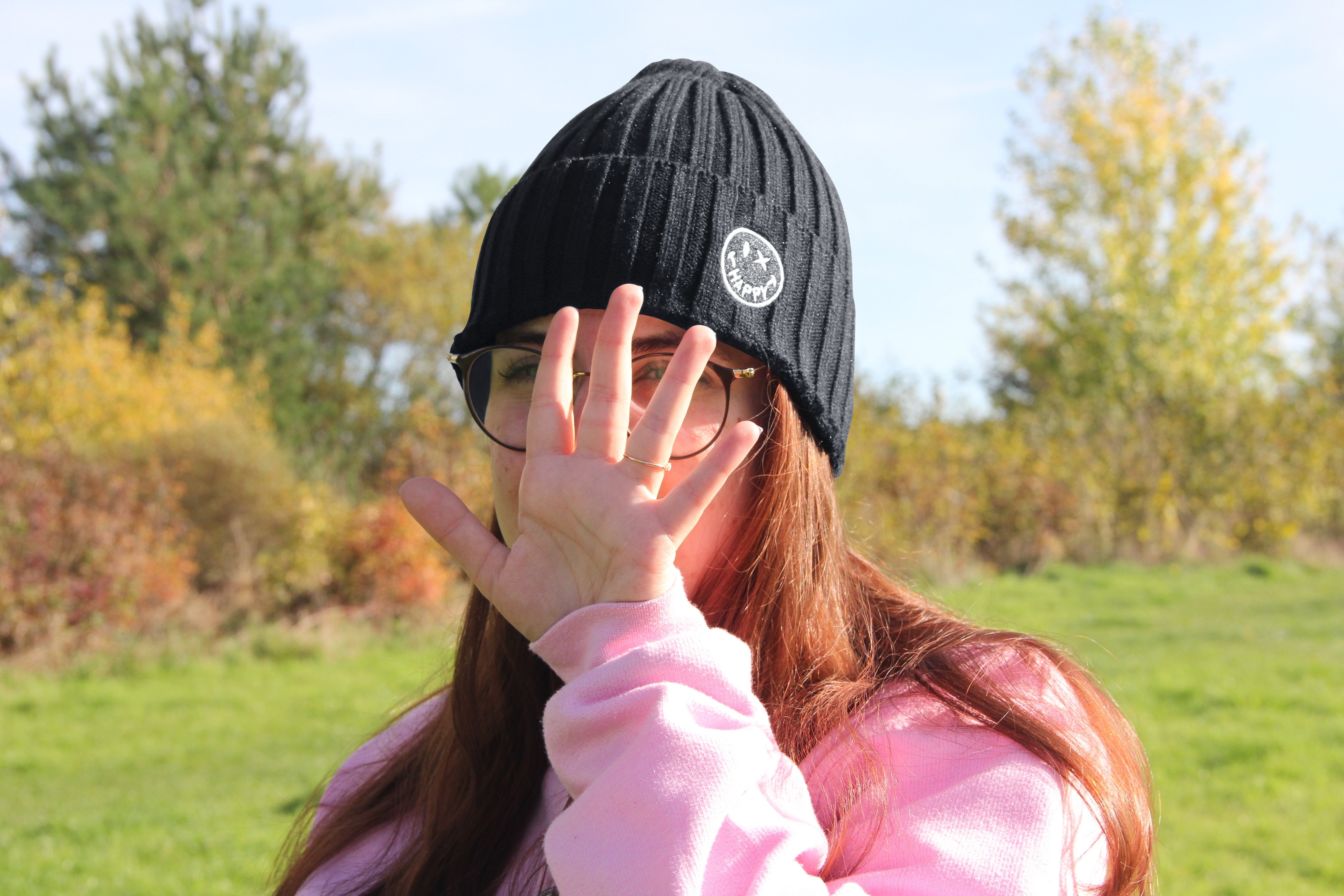 Frentree Strickmütze Strickmütze gefüttert mit warmem Innenfutter, One-Size Beanie