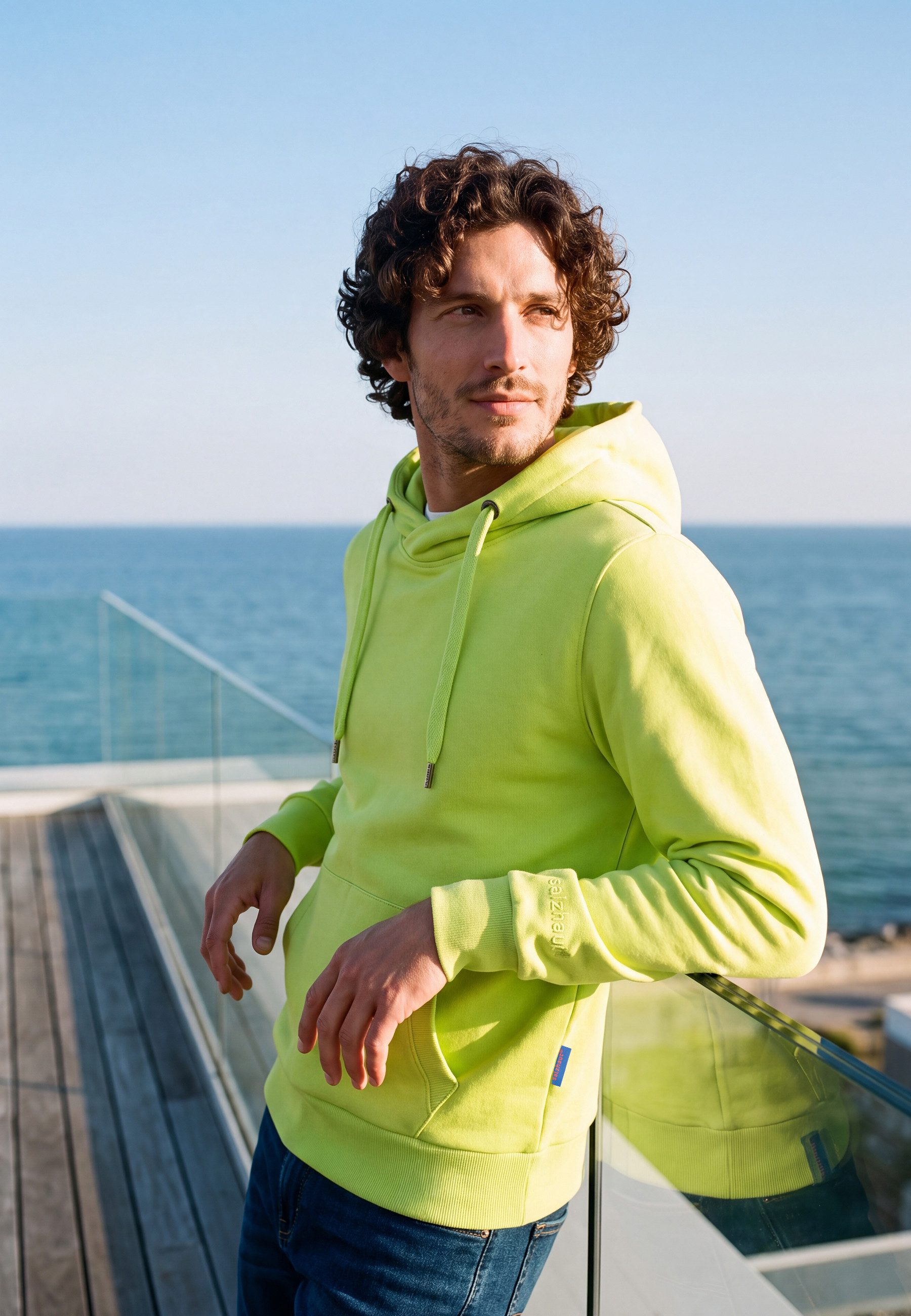 salzhaut Hoodie HEFF Herren Regular Fit salzhaut Kapuzenpullover – bequemer Fit und nordisch klares Design