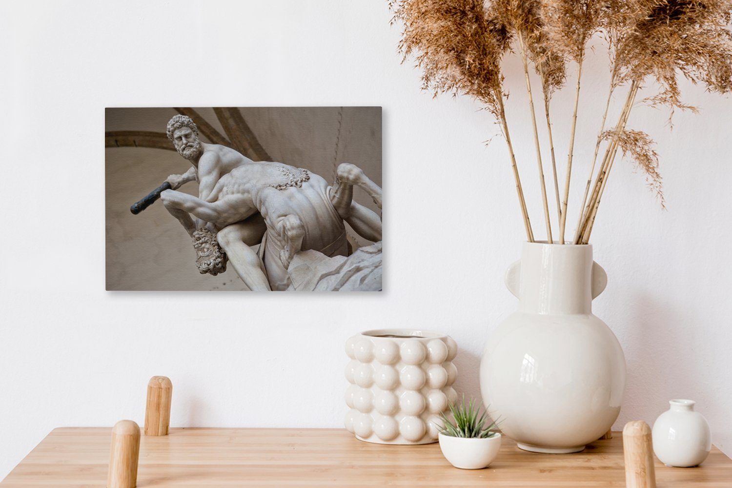 OneMillionCanvasses® Leinwandbild Ein Bild des 30x20 Wanddeko, Wandbild Aufhängefertig, cm Italien, in Herkules (1 Leinwandbilder, St)