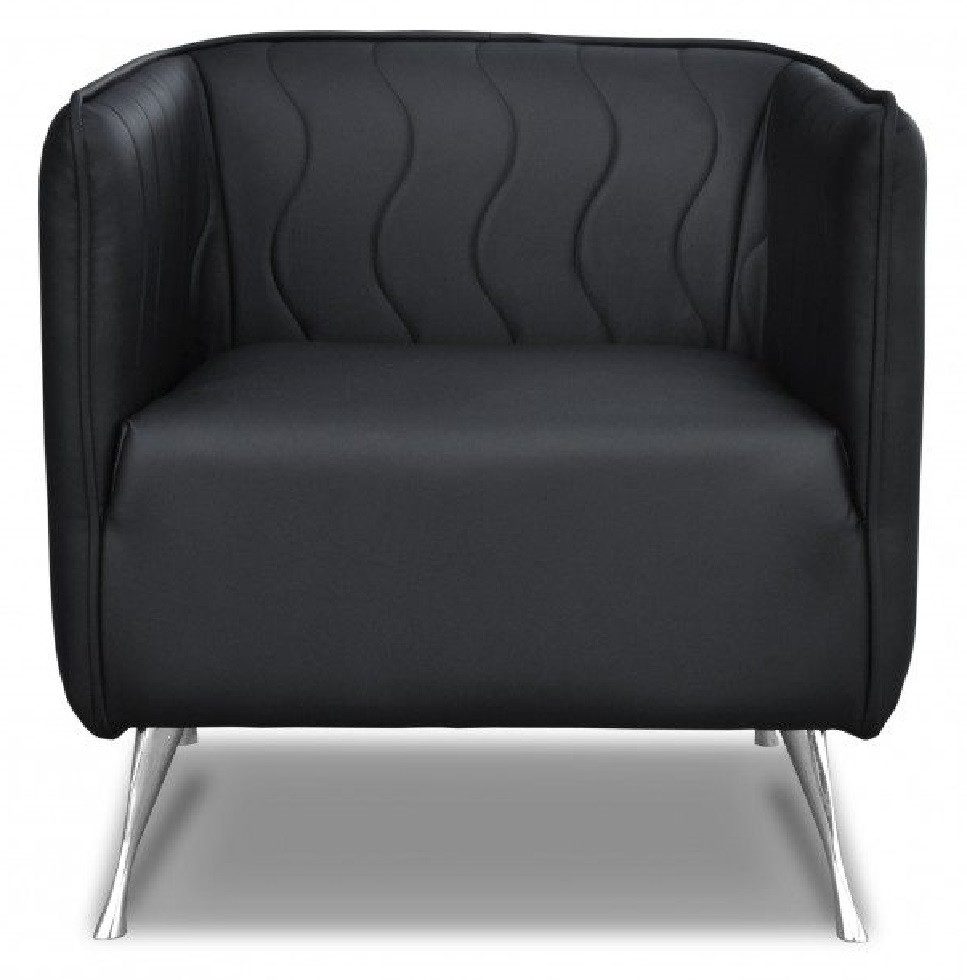 Xlmoebel Sessel Eleganter Ledersessel im zeitlosen Design für Wohnräume (Sessel Smile), Hergestellt in Europa
