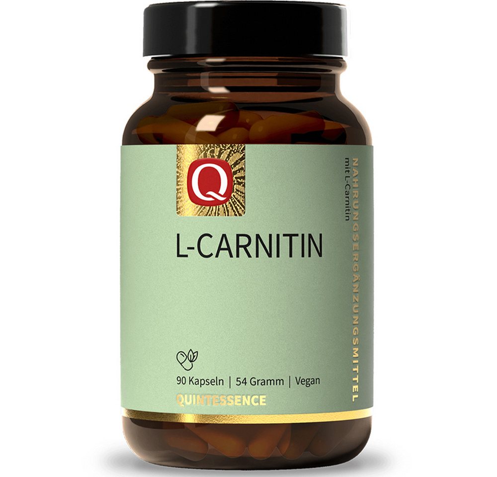 Quintessence L-Carnitin Carnipure® – L-Carnitintartrat für Sportler & Veganer- 90 Kapseln, 54 g, Hochwertige Premiumqualität - vegan - hoch bioverfügbar