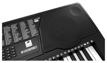 McGrey Home-Keyboard LK-6150 - Einsteiger-Keyboard mit 61 Leuchttasten (Spar-Set, 3-St., inkl. Ständer, Keyboardbank und Notenhalter), 255 Sounds und Rhythmen - integrierter MP3-Player & Lernfunktionen