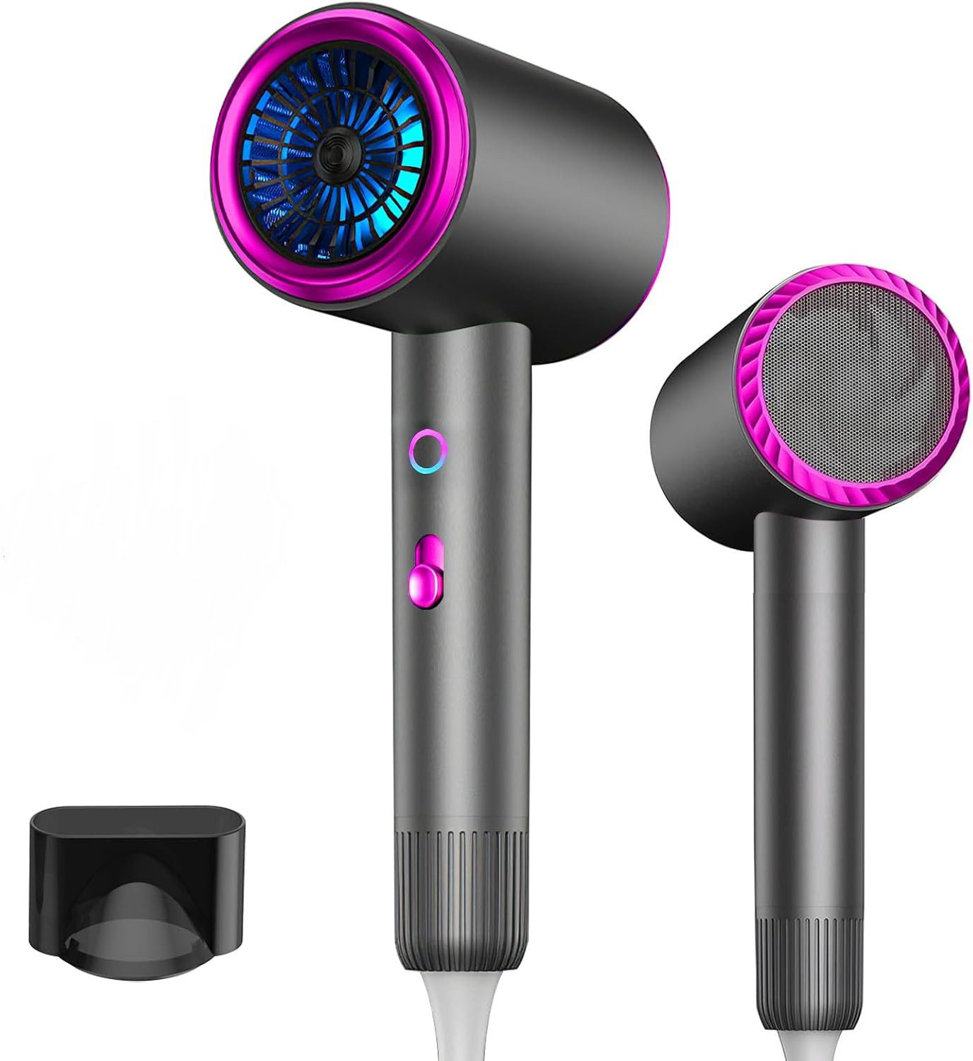 Athlix Ionic-Haartrockner Haartrockner 800W mit Diffusor & Konzentrator, 3 Stufen, 800 W, 3 Wärme- und Gebläsestufen, Klappbares Design