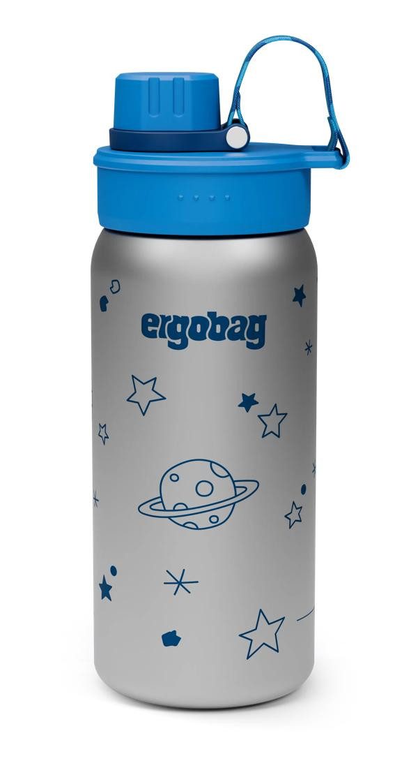 ergobag Trinkflasche Edelstahl Trinkflasche, auslaufsicher und kohlensäuregeeignet
