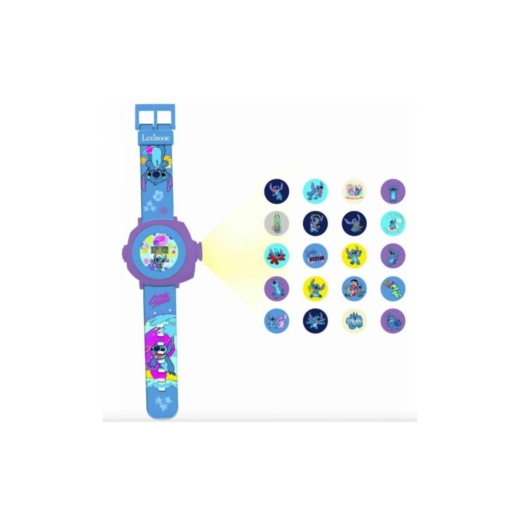 Lilo & Stitch Digitaluhr Armbanduhr mit Projektion praktisch-dekorativ für kleine Disney-Fans