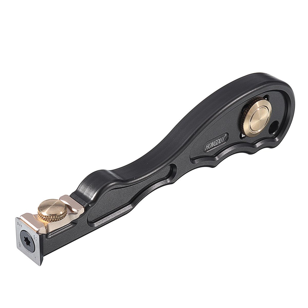 MUSTOOL Universalschaber 2 in 1 Mini Kleber Entfernung Schaber, Hartmetalleinsatz Aluminiumlegierung Griff Holzbearbeitungswerkzeug