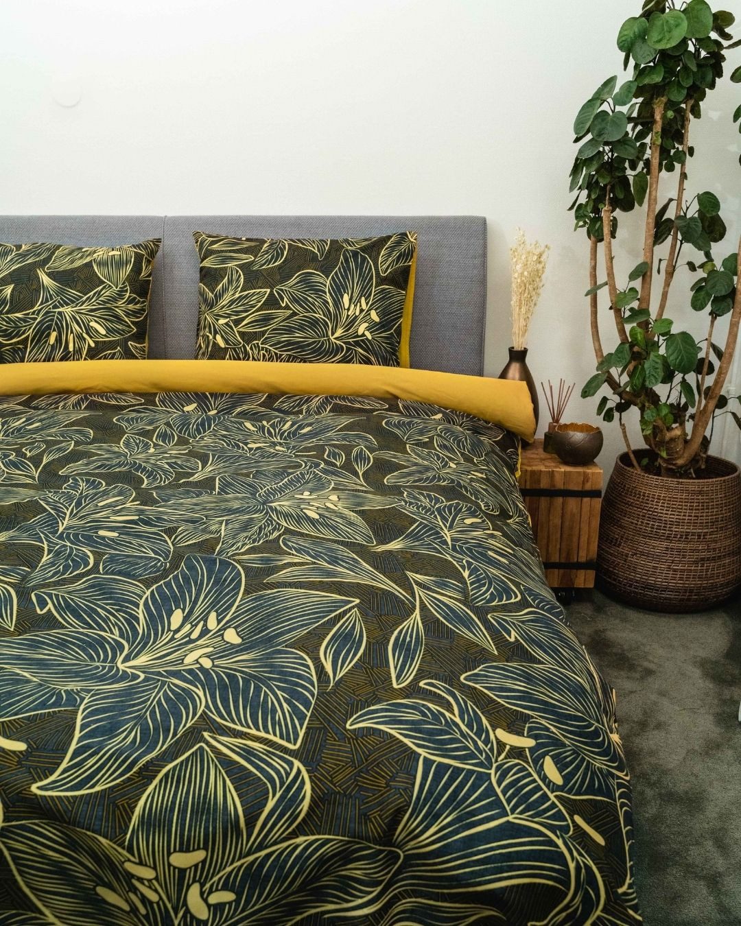 Kayori Bettwäsche Shima, Mako-Satin, 2 teilig, Hergestellt aus GOTS-zertifizierter Bio-Baumwolle
