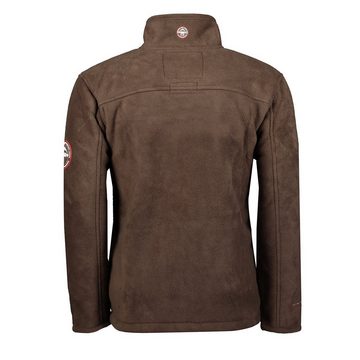 Geographical Norway Fleecejacke Herren, innen mit warmen Teddyfell, hochschließender Kragen