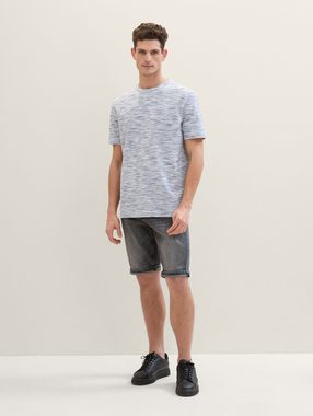 TOM TAILOR T-Shirt T-Shirt in Melange Optik