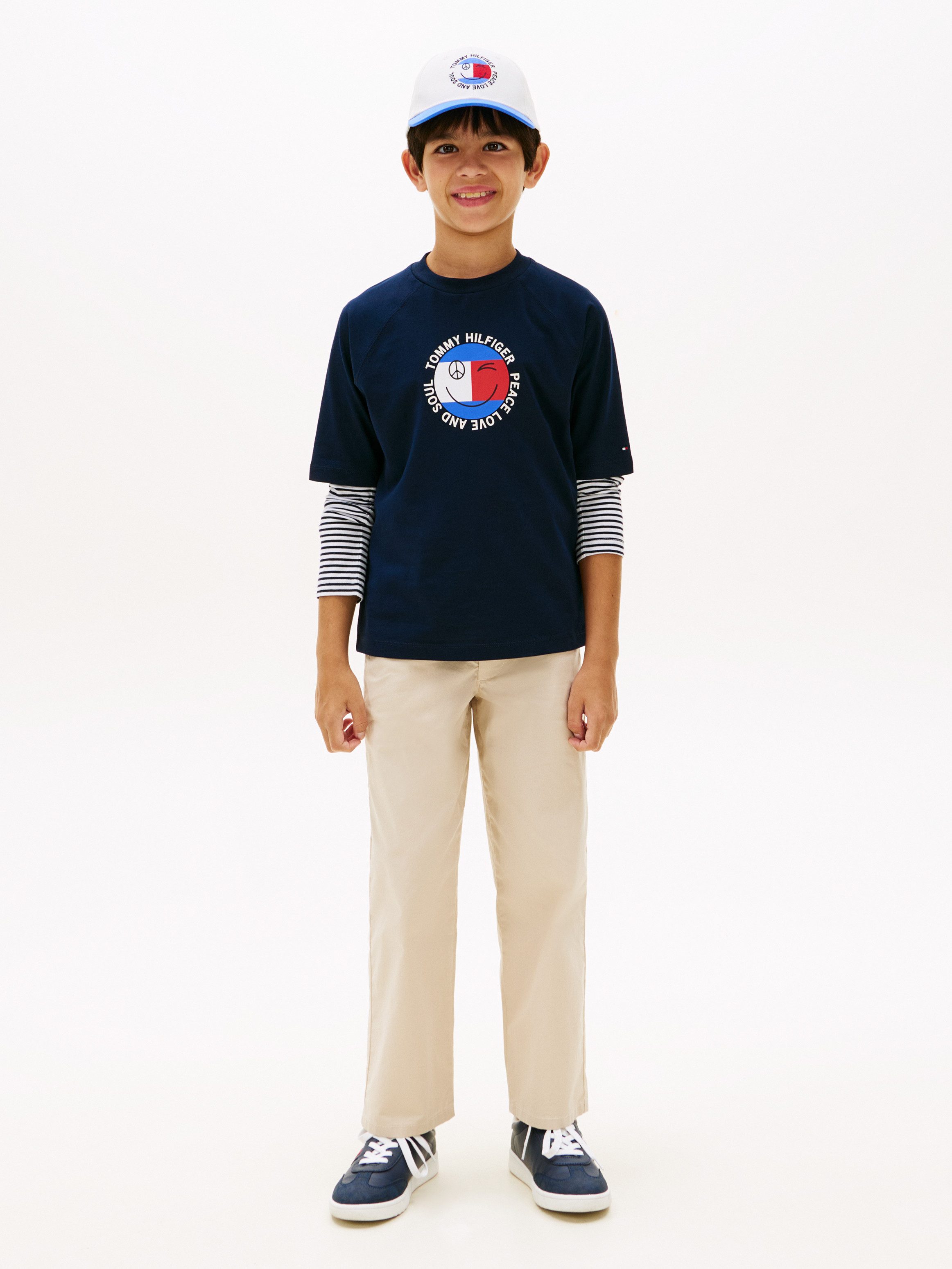 Tommy Hilfiger T-Shirt FUN FLAG GRAPHIC Kinder bis 16 Jahre, Druck