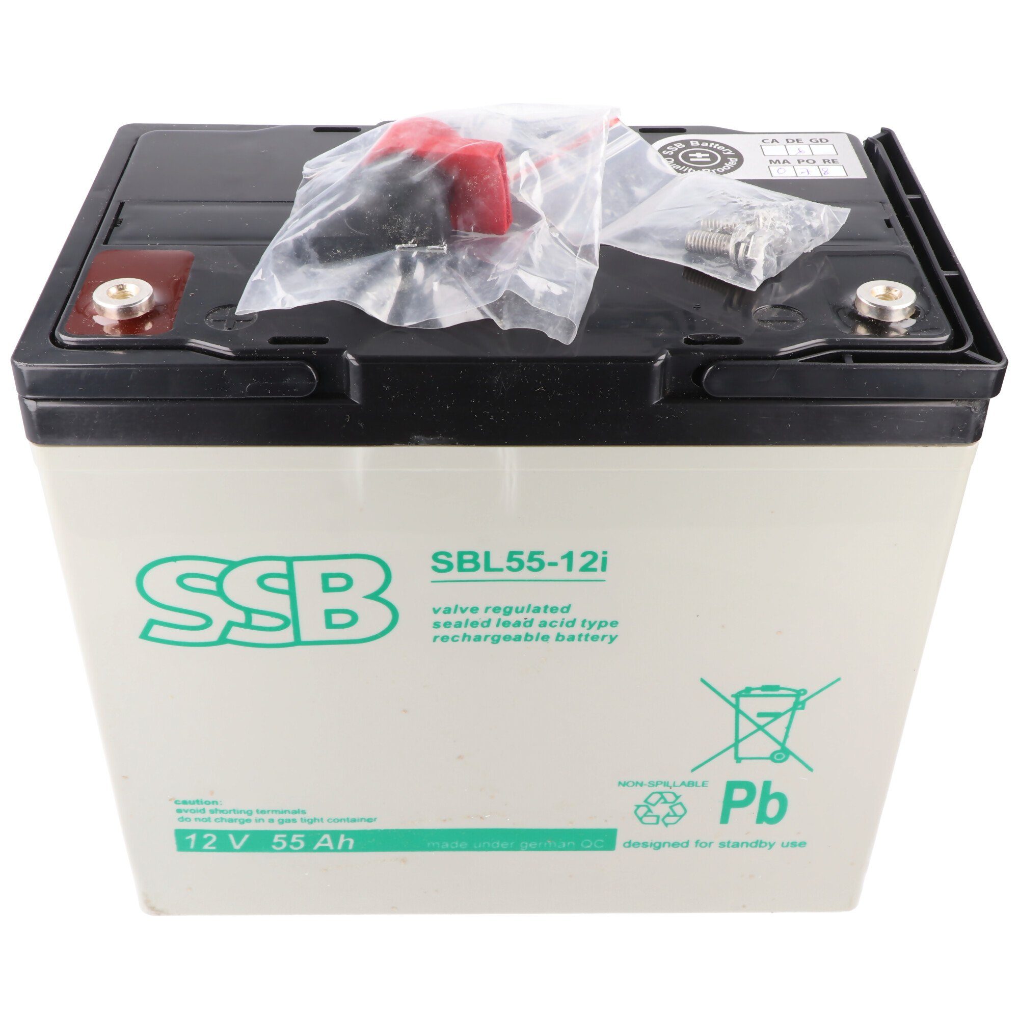 SSB Battery 55Ah SBL55-12i 12V Blei Bleiakku AGM Akku Gel Akku SSB