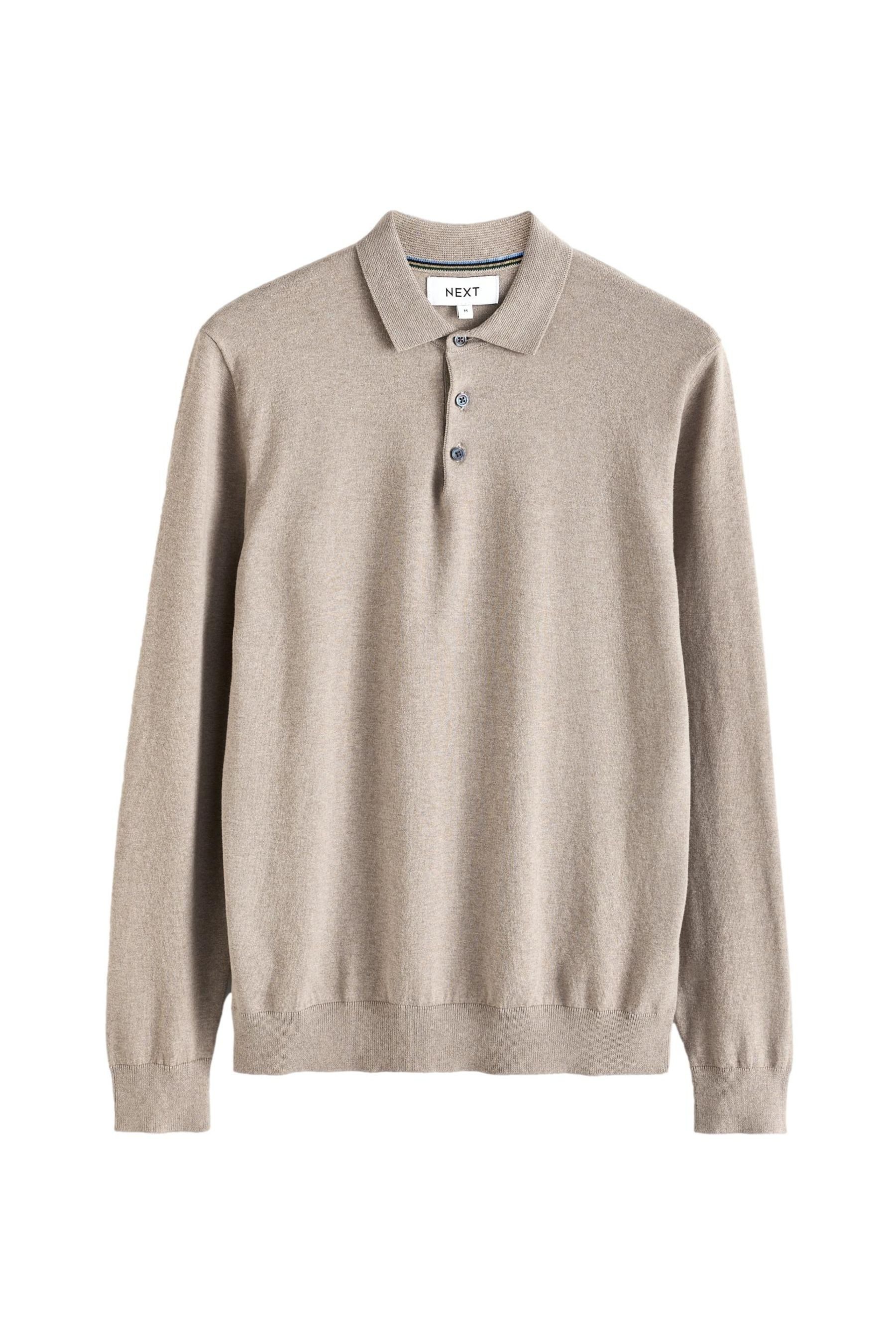Next Langarm-Poloshirt Langärmeliges Regular Fit Poloshirt günstig online kaufen