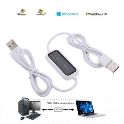 Bolwins P79C 160cm Kopie Datenkabel PC auf PC USB auf USB 2.0 Kabel Multimedia USB-Kabel, (160 cm)