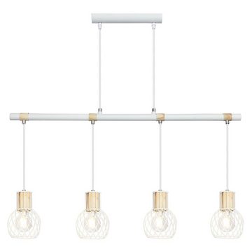 etc-shop Smarte LED-Leuchte, Leuchtmittel inklusive, Kaltweiß, Warmweiß, Neutralweiß, Tageslichtweiß, Farbwechsel, Käfig Design Pendel Decken Lampe App Sprachsteuerung Lampe