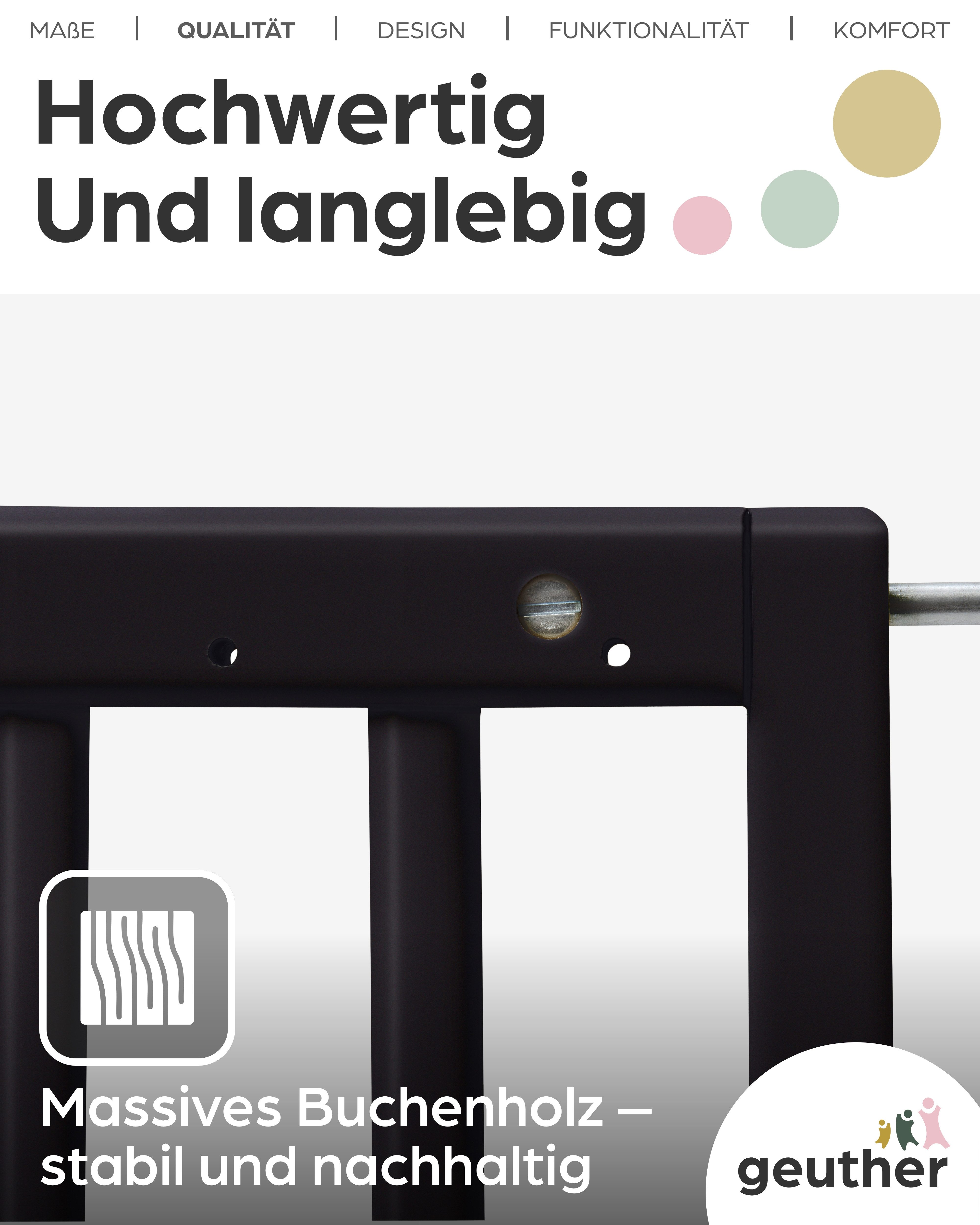 Geuther Türschutzgitter Tür- und Treppenschutzgitter Modilok aus Holz – 63–103,5 cm, Auch als Treppenschutzgitter verwendebar