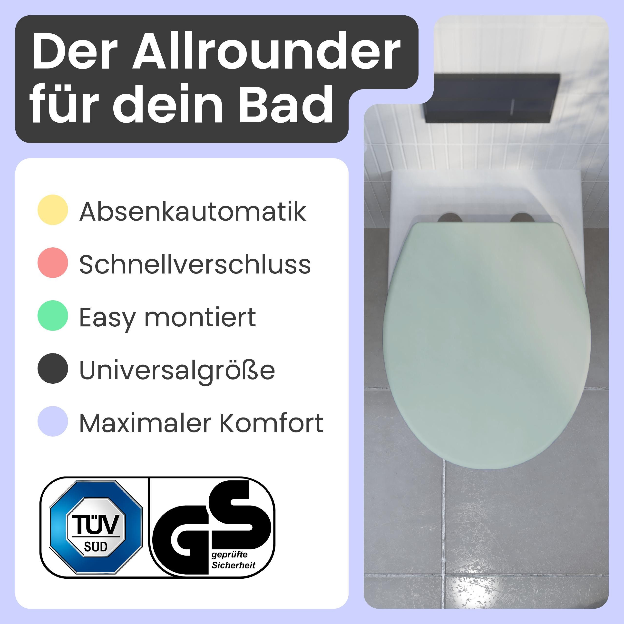 instmaier WC-Sitz instmaier Helma, Toilettendeckel mit Absenkautomatik, Abs günstig online kaufen