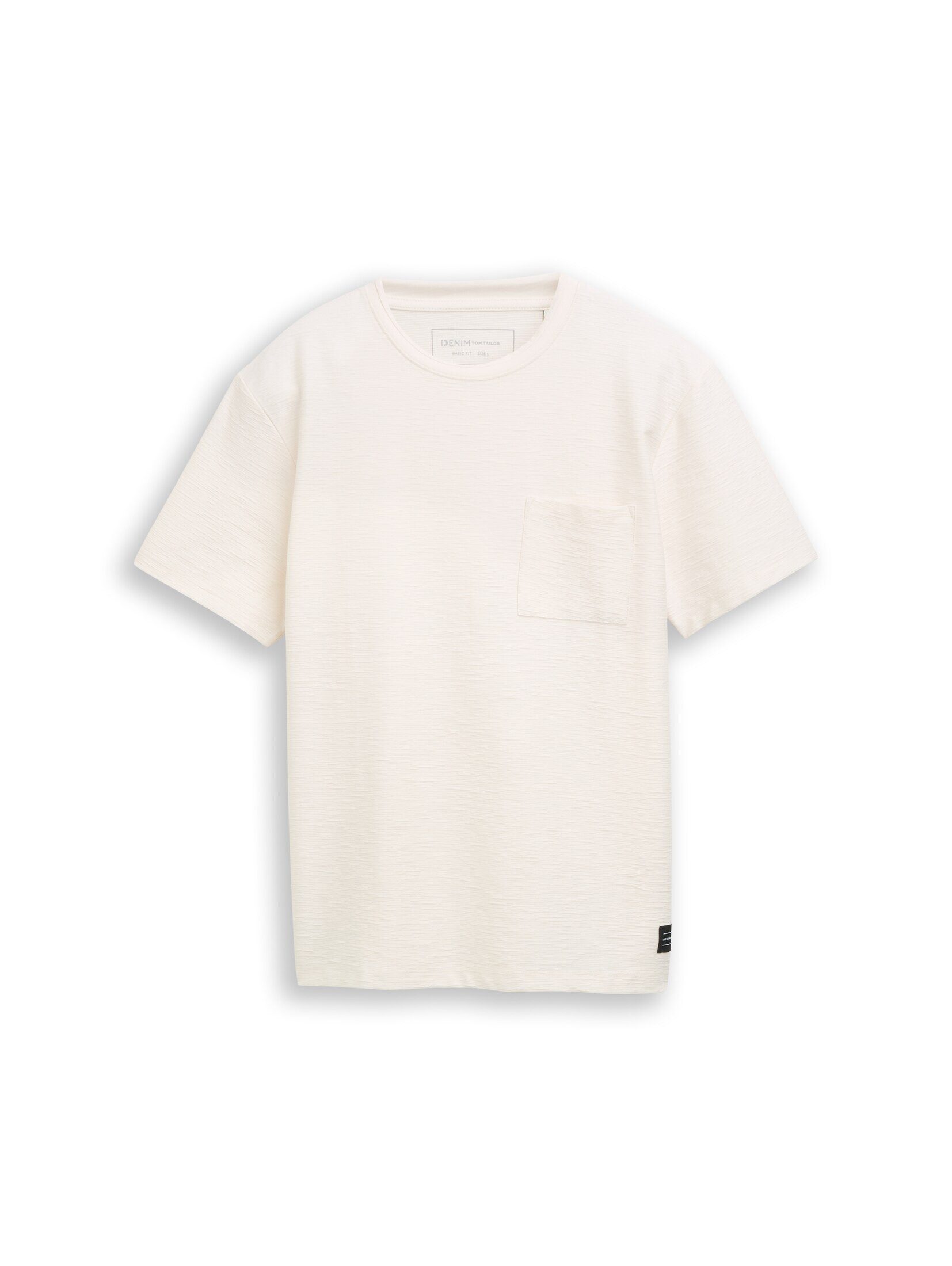 TOM TAILOR Denim T-Shirt T-Shirt (im Einserpack) T-Shirt mit Brusttasche