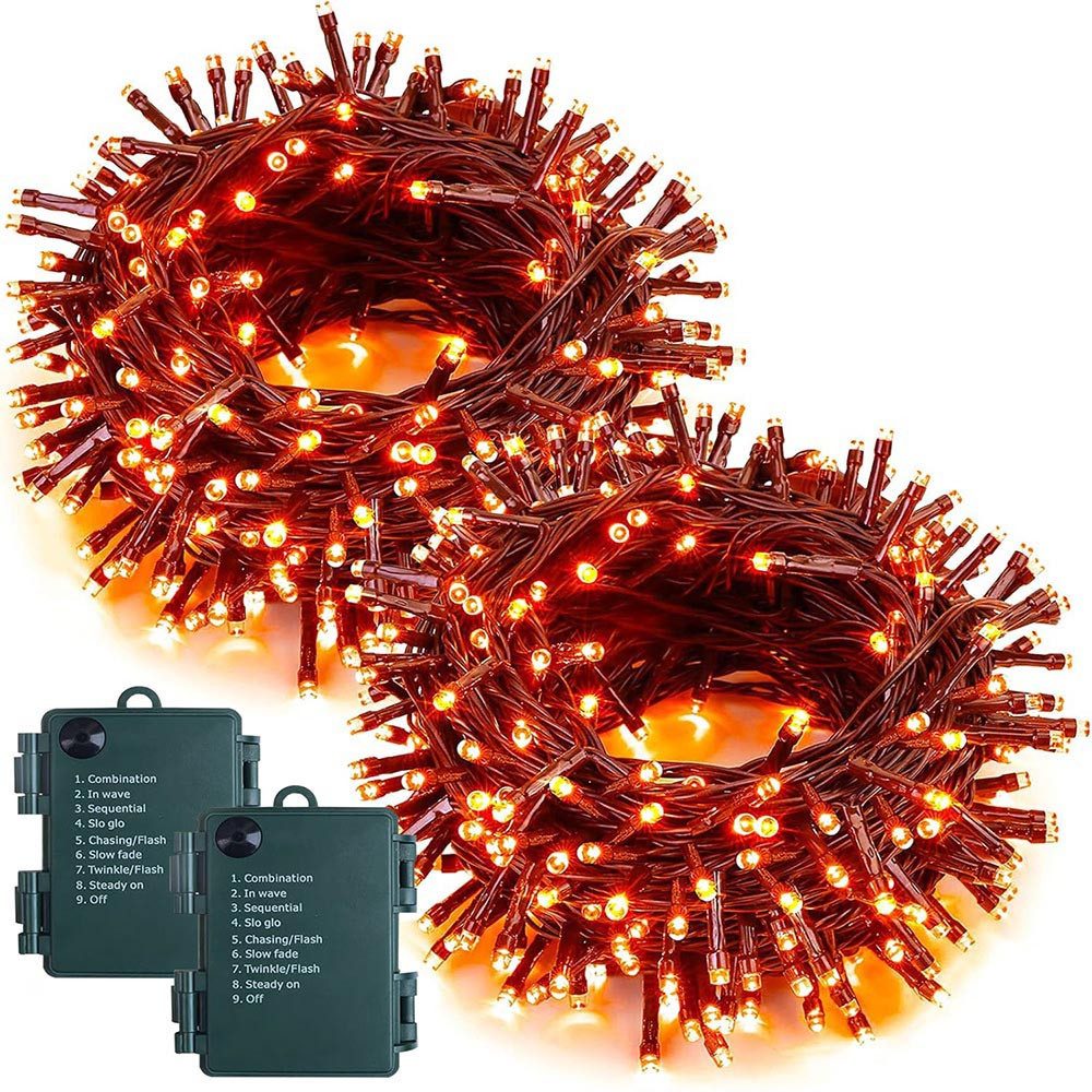 MUPOO LED-Lichterkette Halloween Lichterkette 5/10m,Weihnachtsdeko,Timer, B günstig online kaufen
