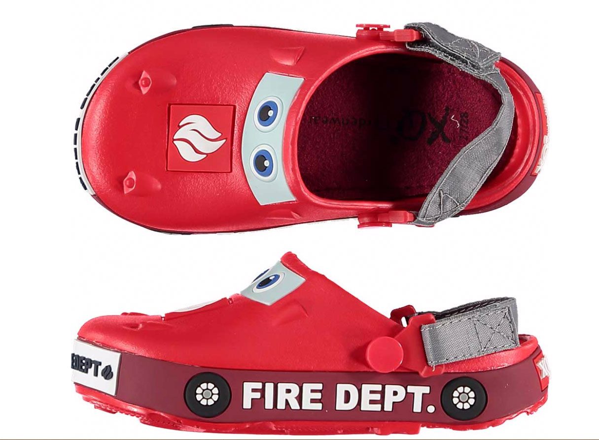 Steinnacher Bärbel Kinder Gartenclogs Feuerwehr rot Clog