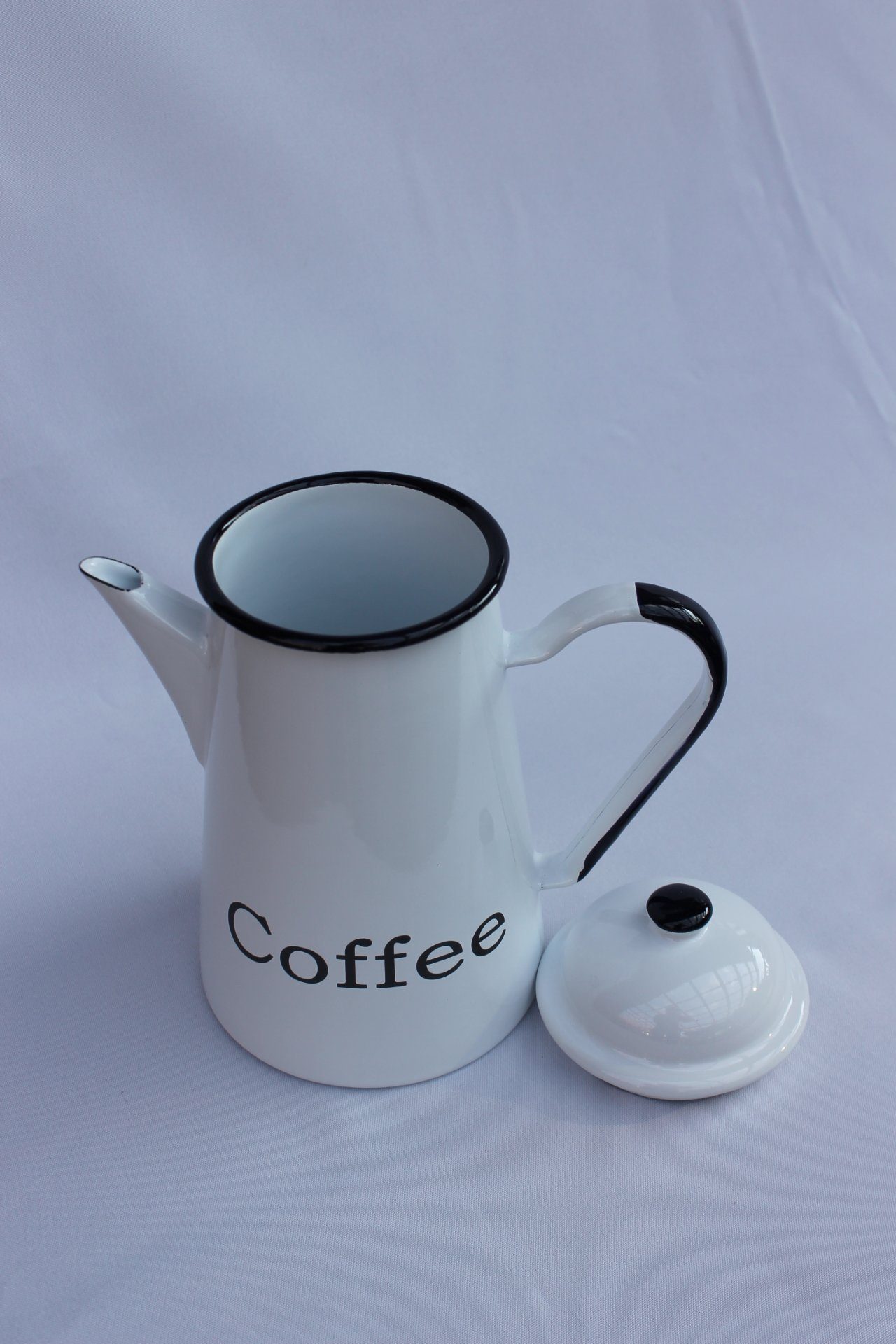emailliert 578TB Emaille 1,0 Teekanne Nostalgie L cm Kaffeekanne Wasserkanne Coffee 22 DanDiBo Kanne Kaffeekanne