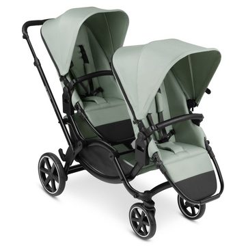 ABC Design Geschwisterwagen Zoom - Pine, Geschwisterkinderwagen Zwillingskinderwagen mit Babywanne & Sportsitz