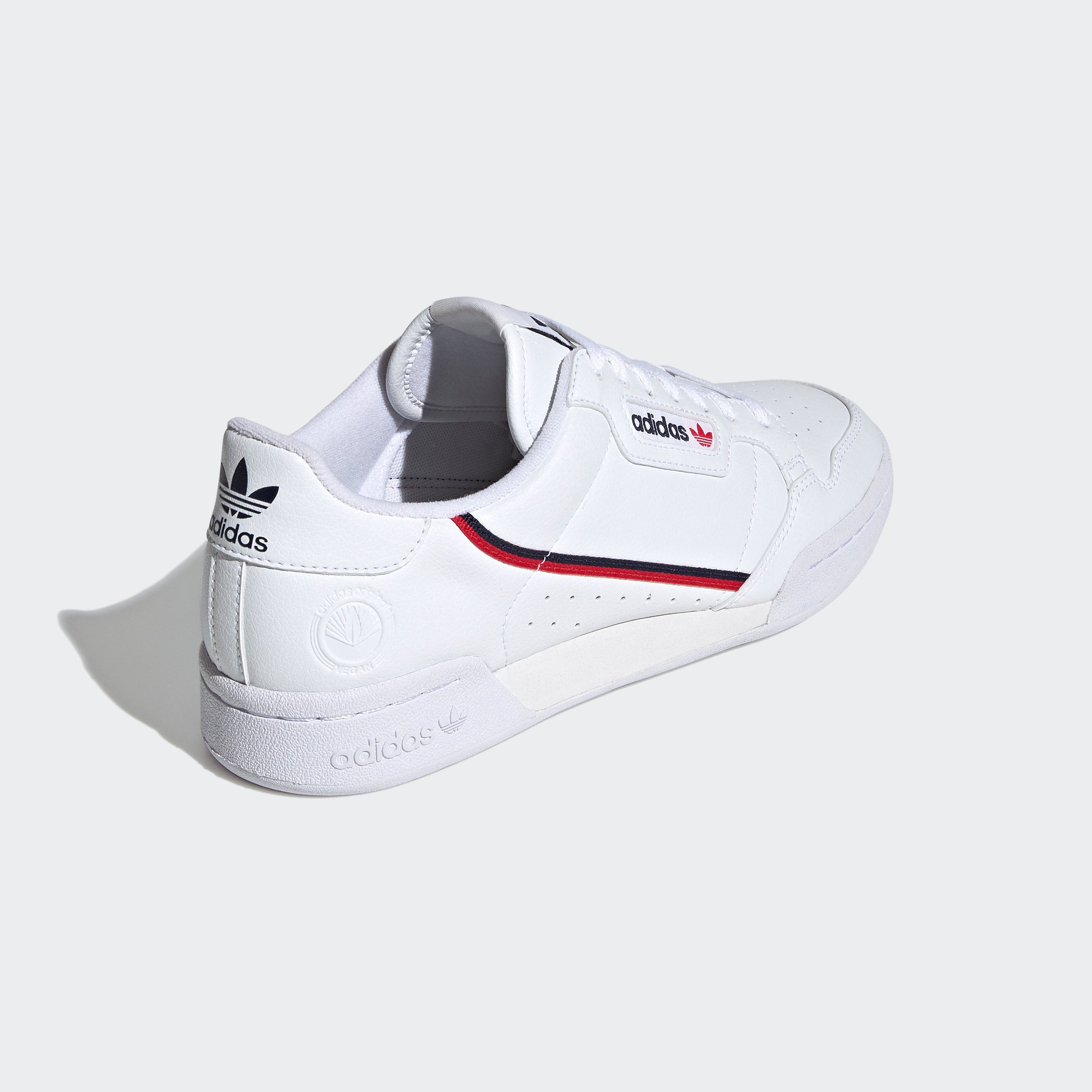 Sneaker FTWWHT-CONAVY-SCARLE CONTINENTAL VEGAN Originals 80 adidas