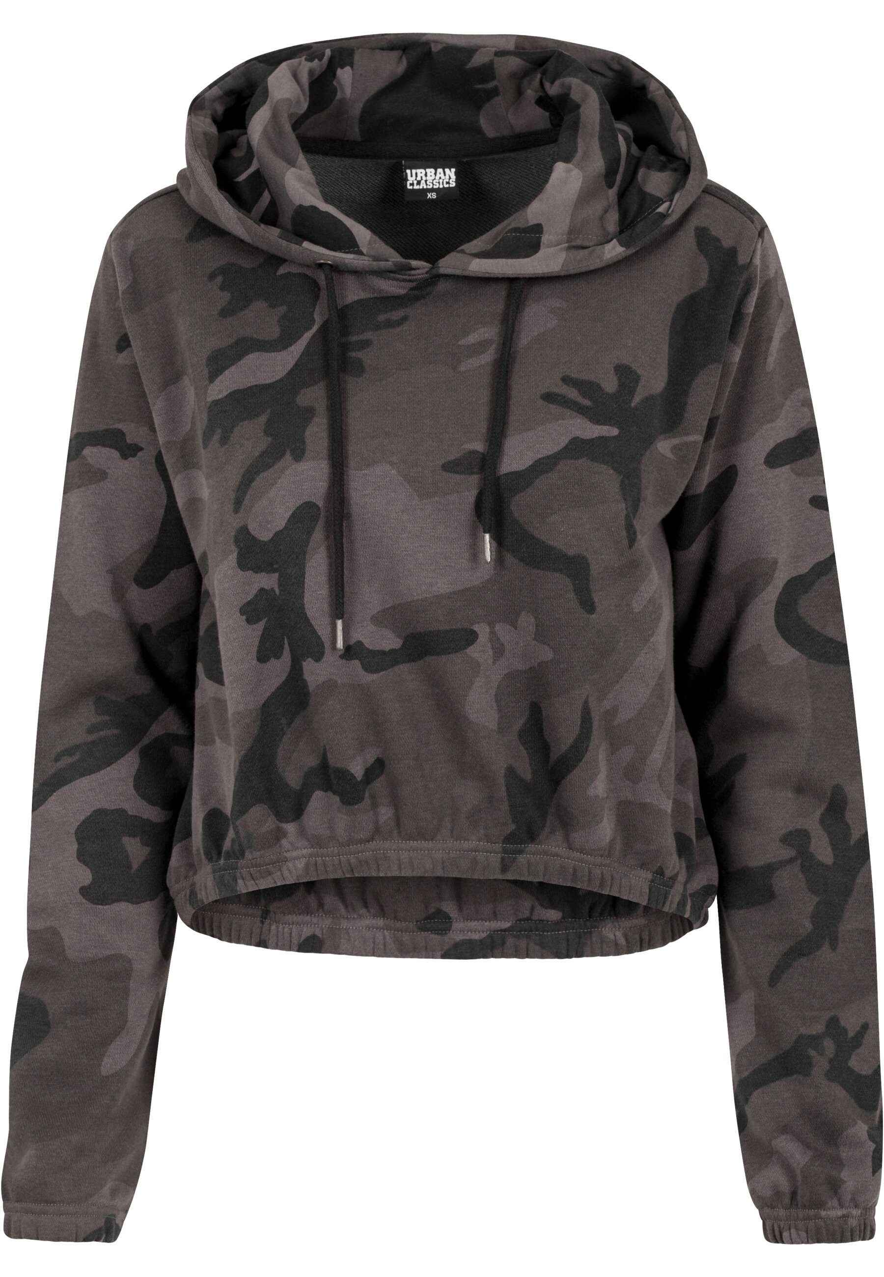 URBAN CLASSICS Rundhalspullover Urban Classics Damen Ladies Camo Cropped Ho günstig online kaufen