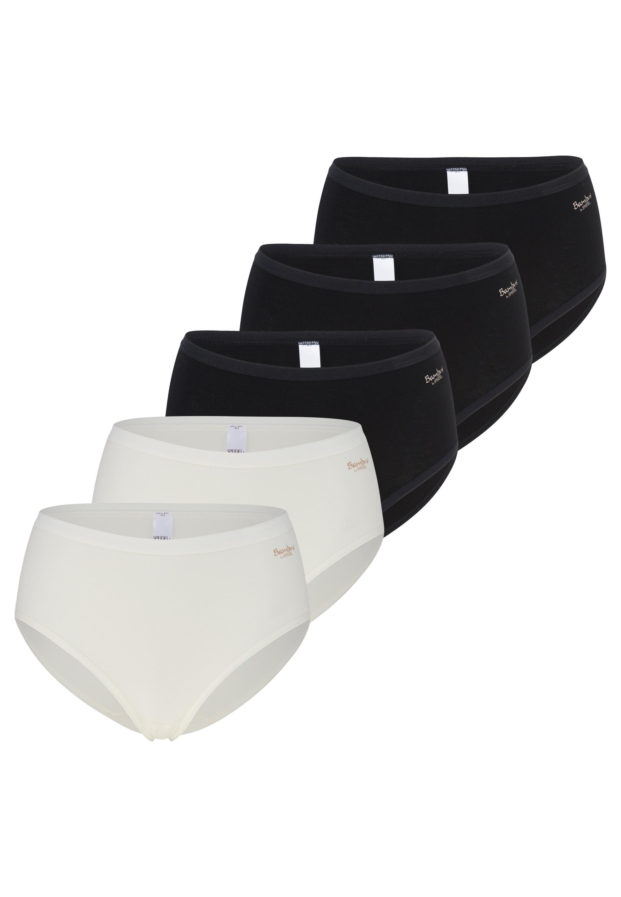 Speidel Midislip 5er-Pack Bambus (Spar-Set, 5-St) Midi Slip - Atmungsaktiv - Weich und atmungsaktiv