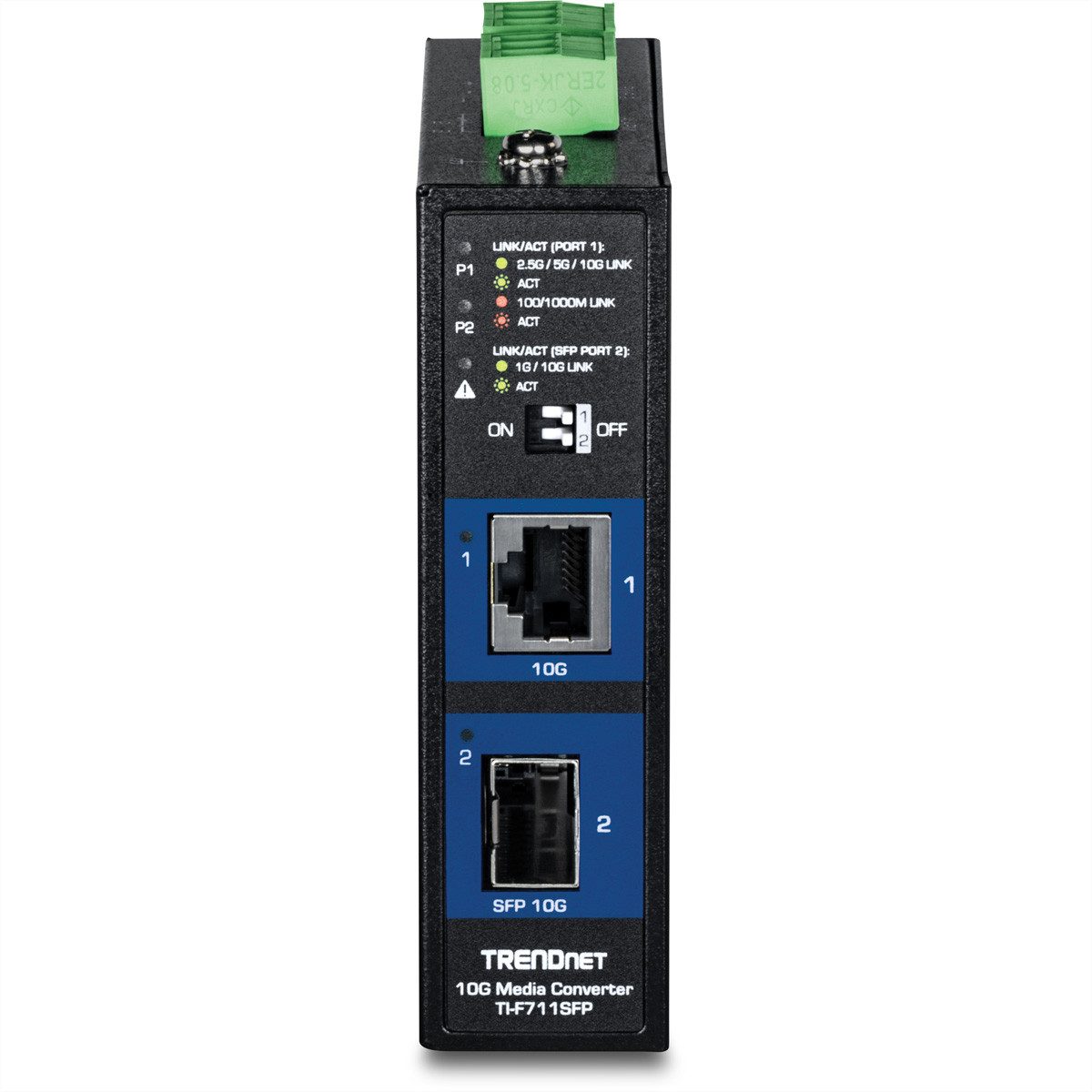 Trendnet TI-F711SFP Industrial Medienkonverter 10G SFP+ Netzwerk-Switch