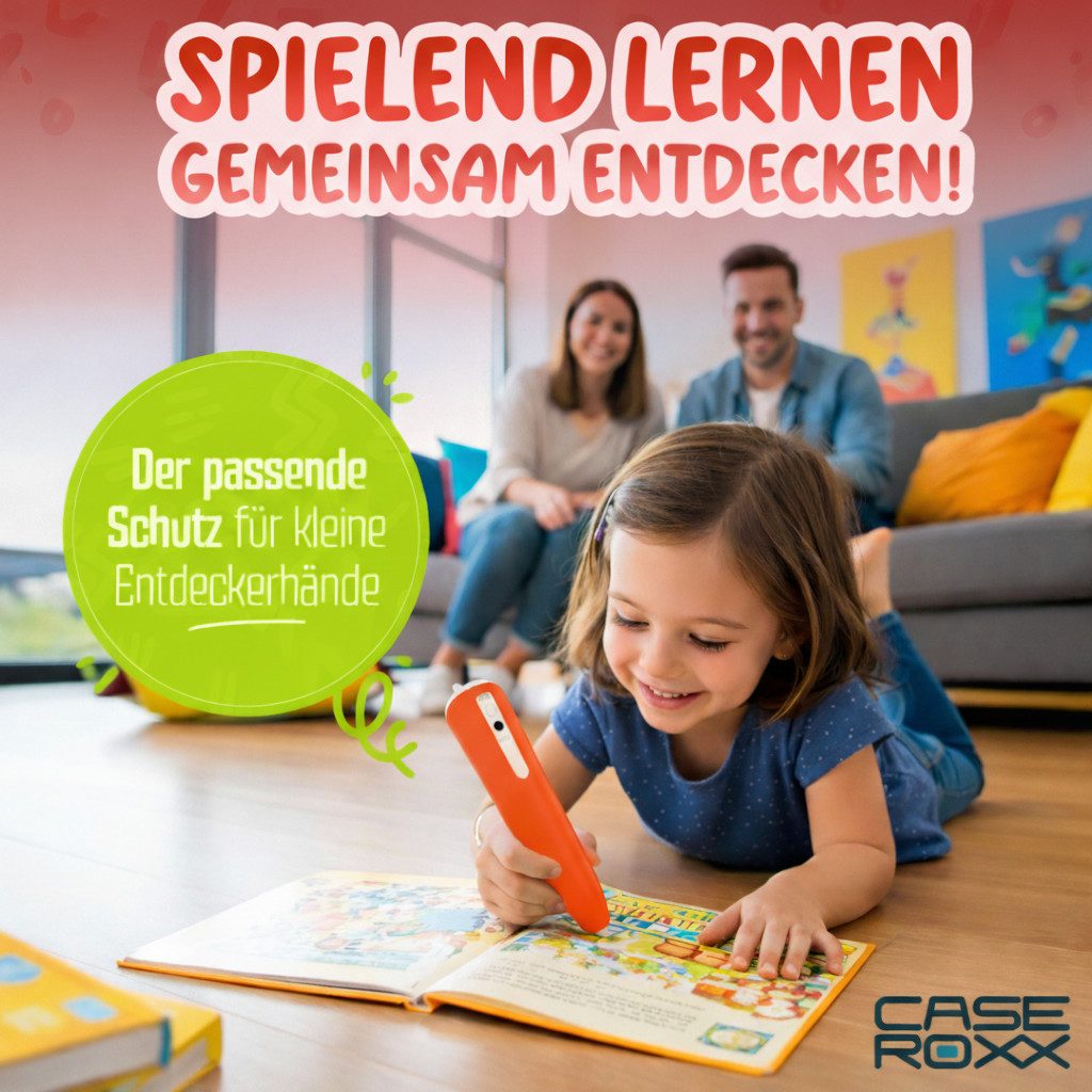 caseroxx Lernspielzeug Silikon-Hülle für Ravensburger TipToi Player (00700) / Lite 153 (1-St)