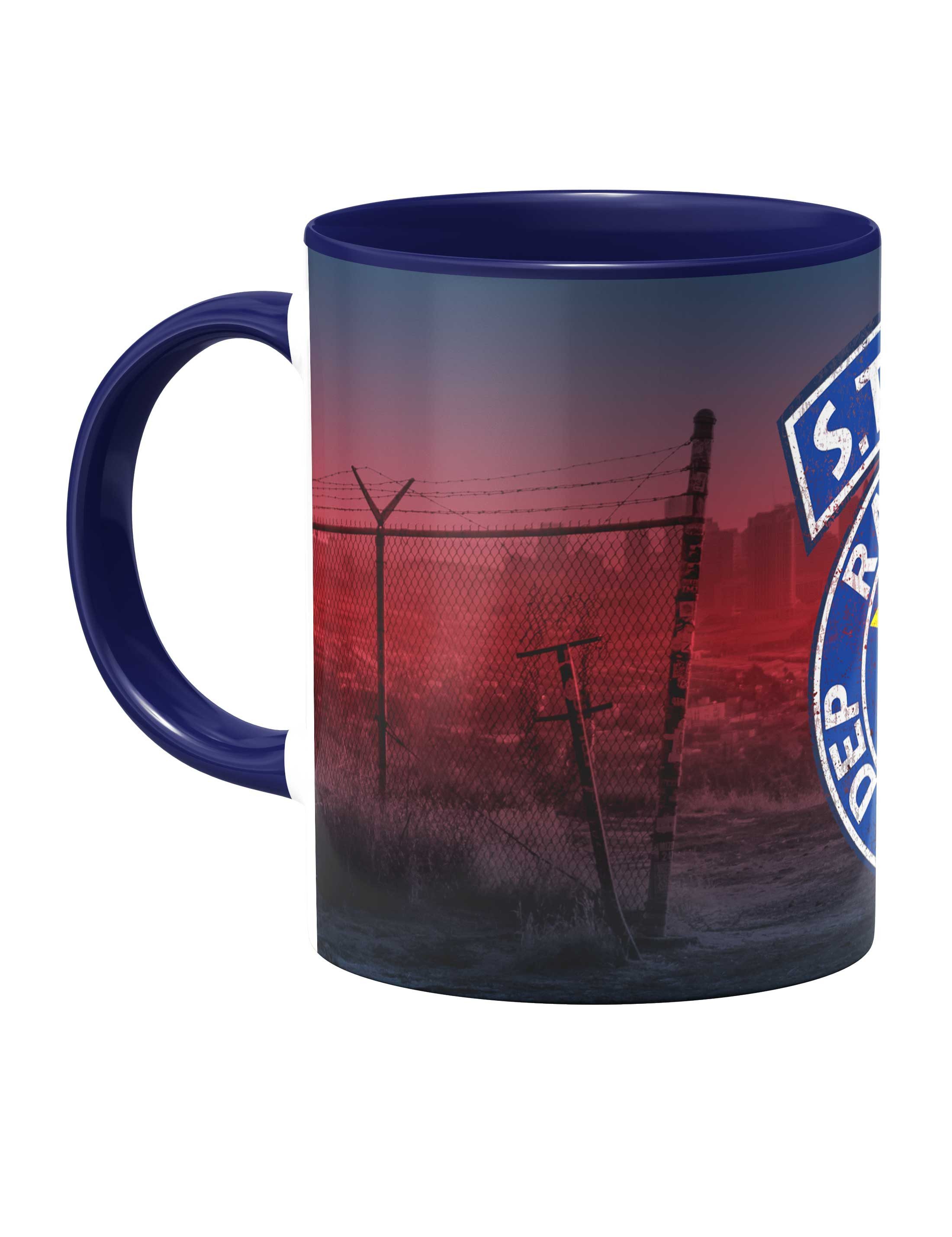 Urban Backwoods Tasse Vintage S.T.A.R.S. Logo Kaffeetasse Resident Raccoon City Evil Police, 1-tlg., Keramik, Dept Nerd Horror