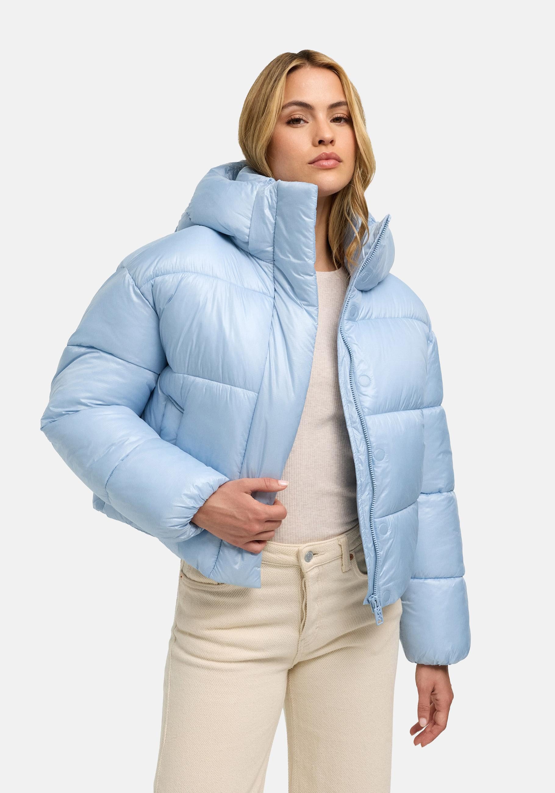 Navahoo Outdoorjacke Polar-Unit 14 Damen Steppjacke mit abnehmbarer Kapuze