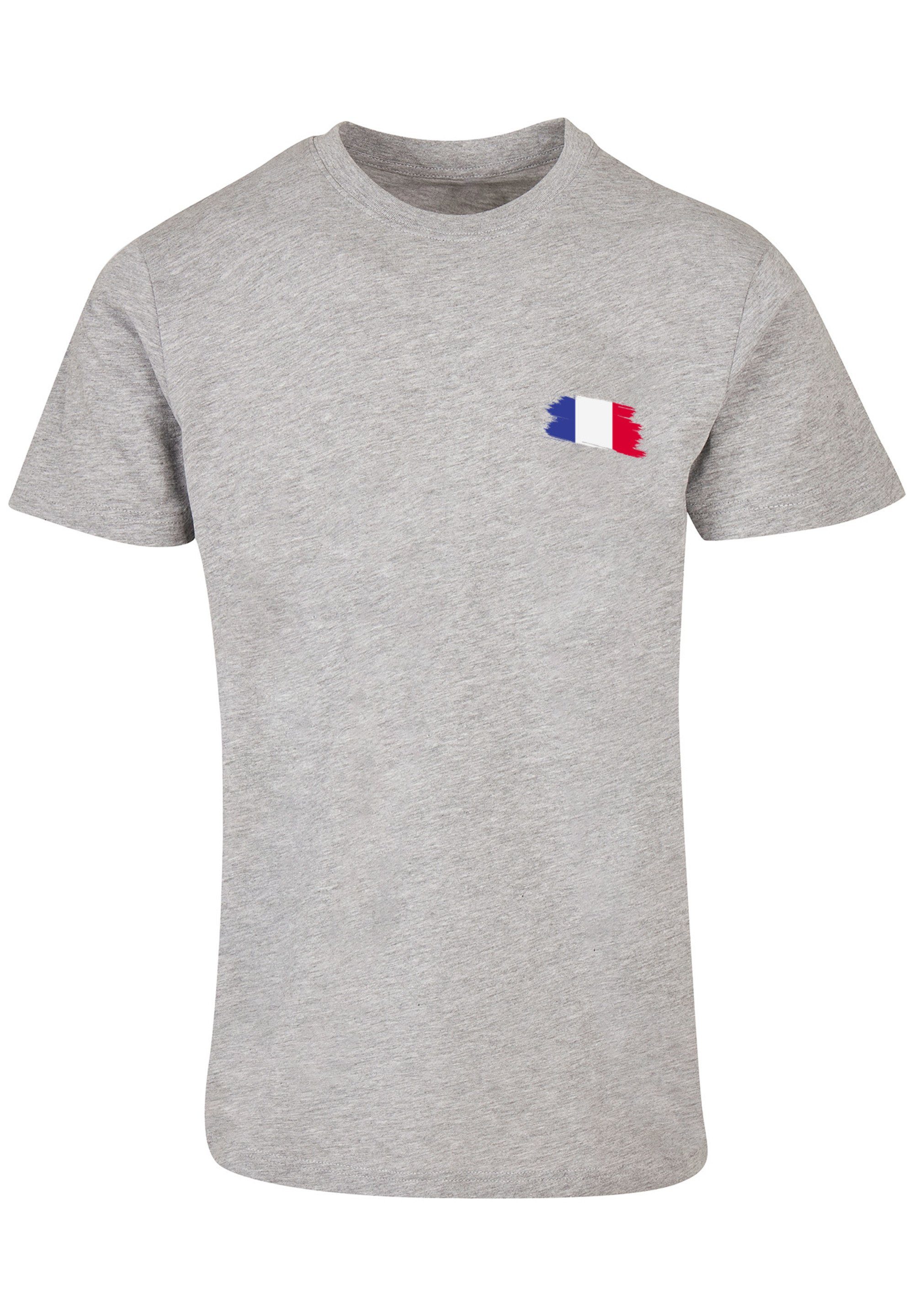 F4NT4STIC T-Shirt Frankreich Print heather grey Flagge France